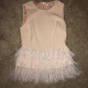 Flirty Lucy Paris Blouse with Feathers